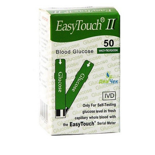 фото Тест-полоски EasyTouch II Глюкоза №50 от АО Липецкмедтехника
